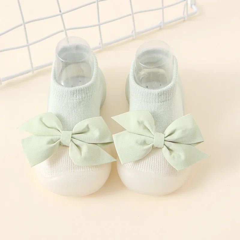 Baby Bow Shocks Light Green / 6-12Month - Joe Baby Products