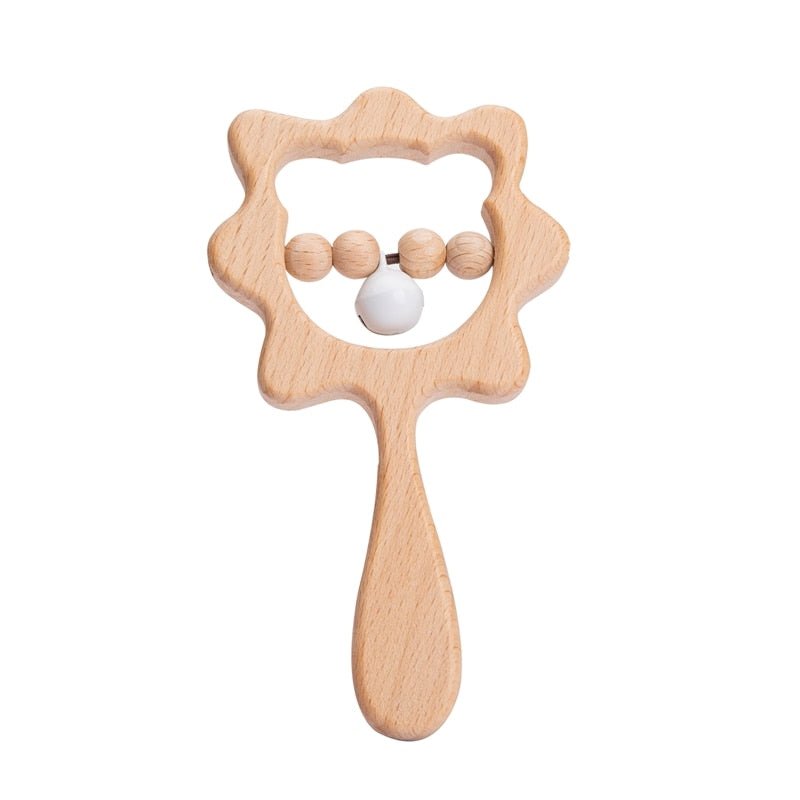 Baby Wooden Teething Rattle - Joe Baby Products