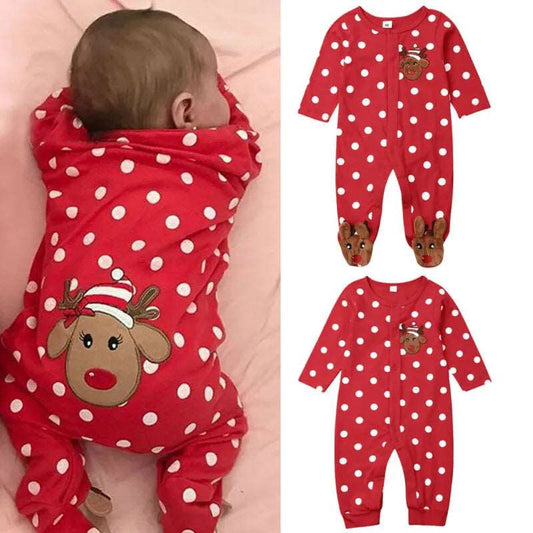Christmas Reindeer Baby Romper - Joe Baby Products