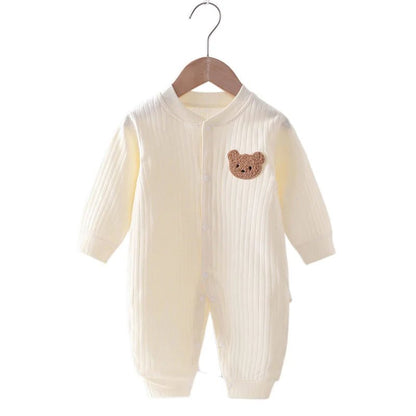 Cute Cartoon Bear Long Sleeved Rompers - Joe Baby Products