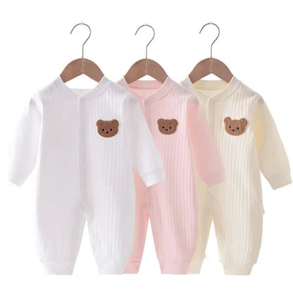 Cute Cartoon Bear Long Sleeved Rompers - Joe Baby Products