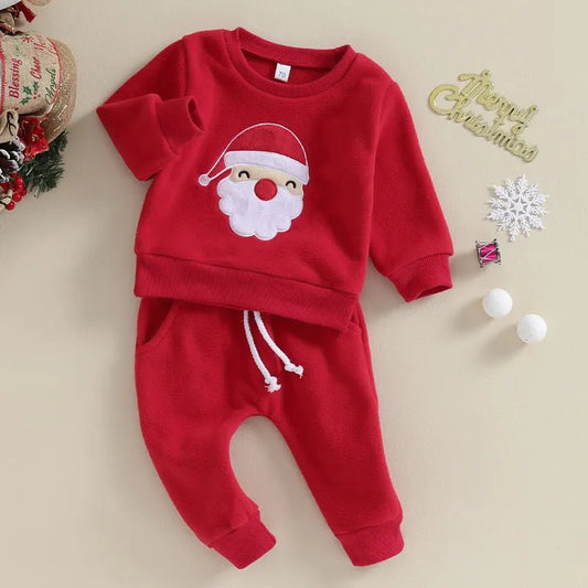 Santa 2Pcs Long Sleeve and Pants - Joe Baby Products